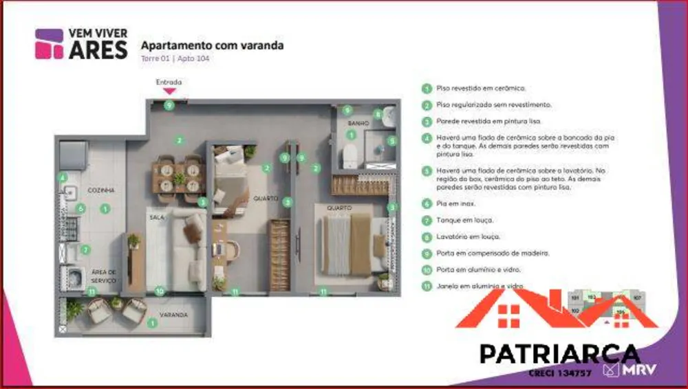 Apartamento, 2 quartos, 46 m² - Foto 14
