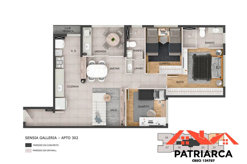 Apartamento, 2 quartos, 74 m² - Foto 8