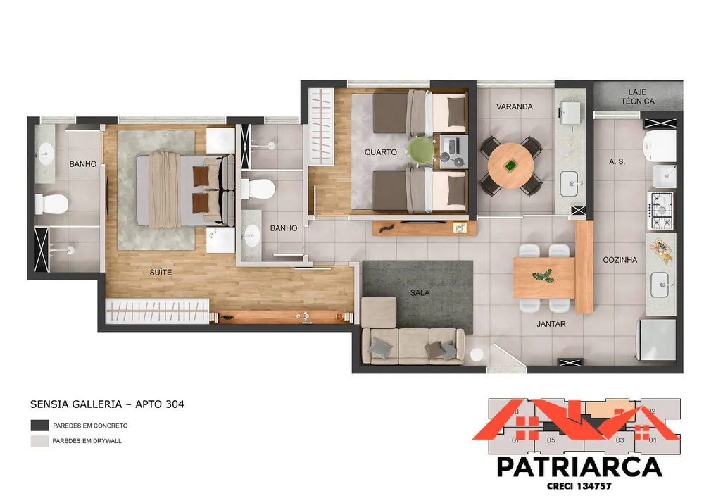 Apartamento, 2 quartos, 74 m² - Foto 10