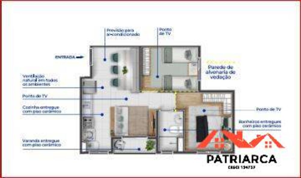 Apartamento à venda com 2 quartos, 44m² - Foto 11