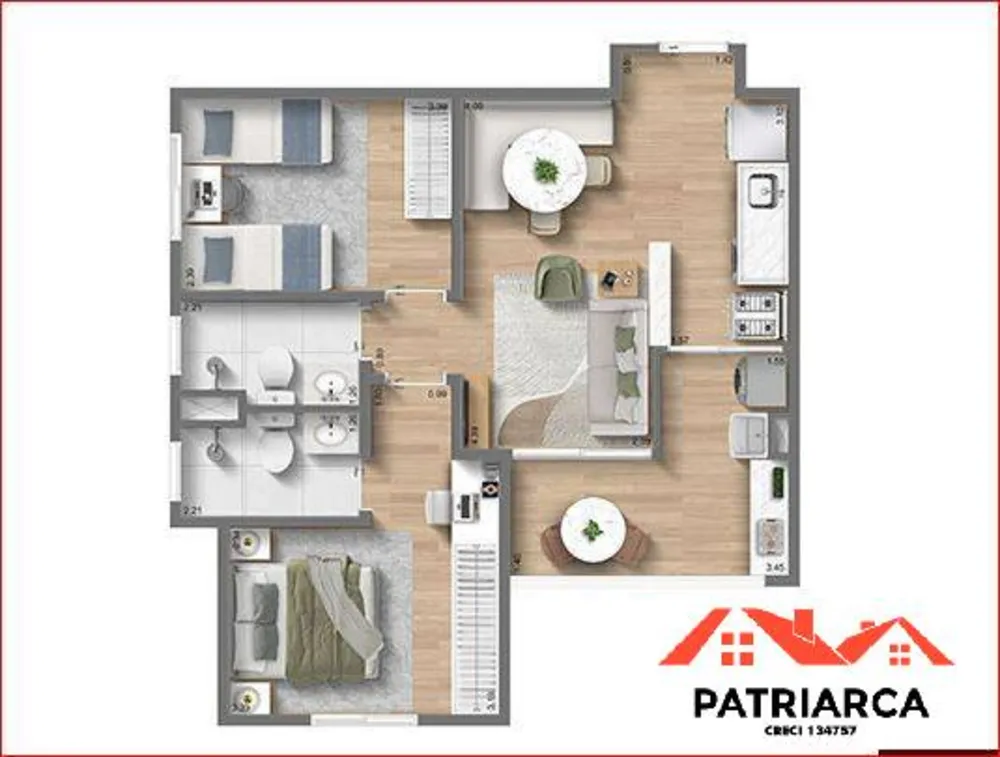Apartamento, 2 quartos, 56 m² - Foto 5