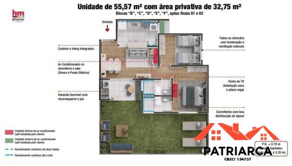 Apartamento, 2 quartos, 55 m² - Foto 16