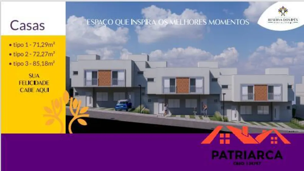 Casa, 3 quartos, 72 m² - Foto 1