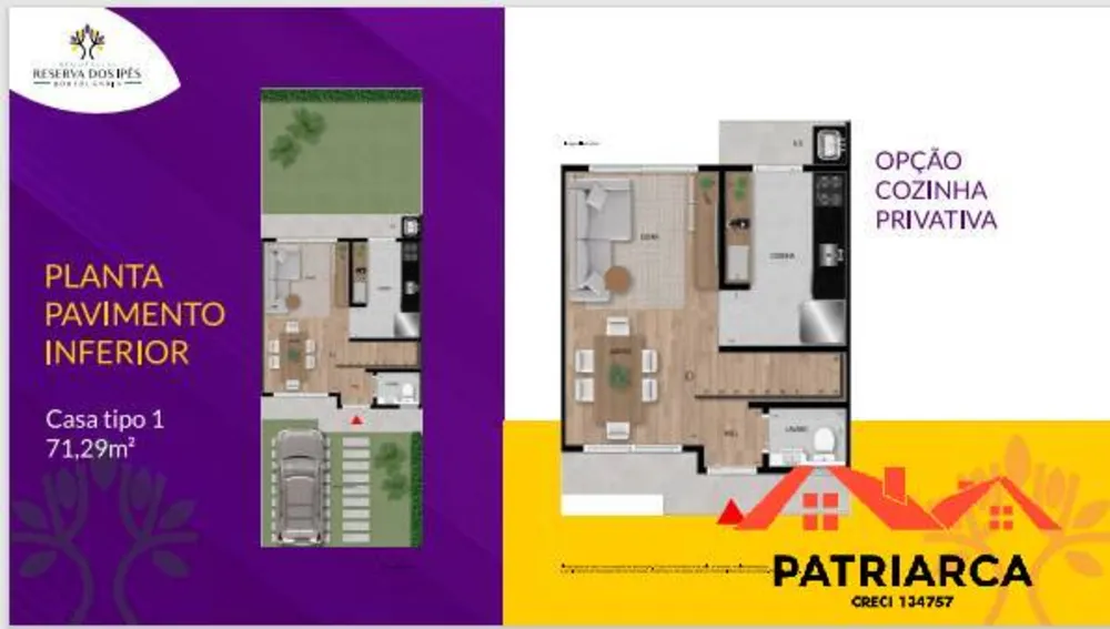 Casa, 3 quartos, 72 m² - Foto 11