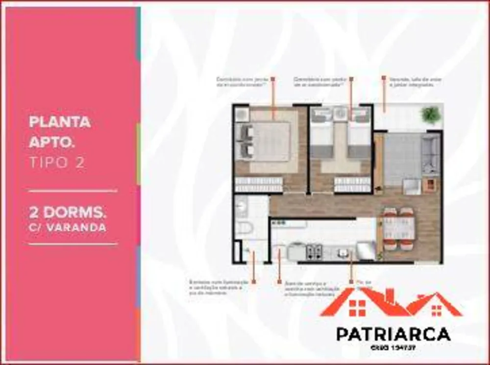 Apartamento, 2 quartos, 43 m² - Foto 16