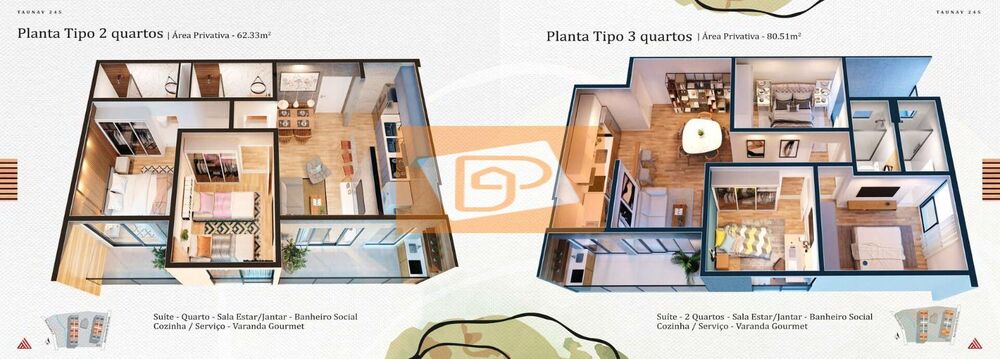 Apartamento, 2 quartos, 62 m² - Foto 2