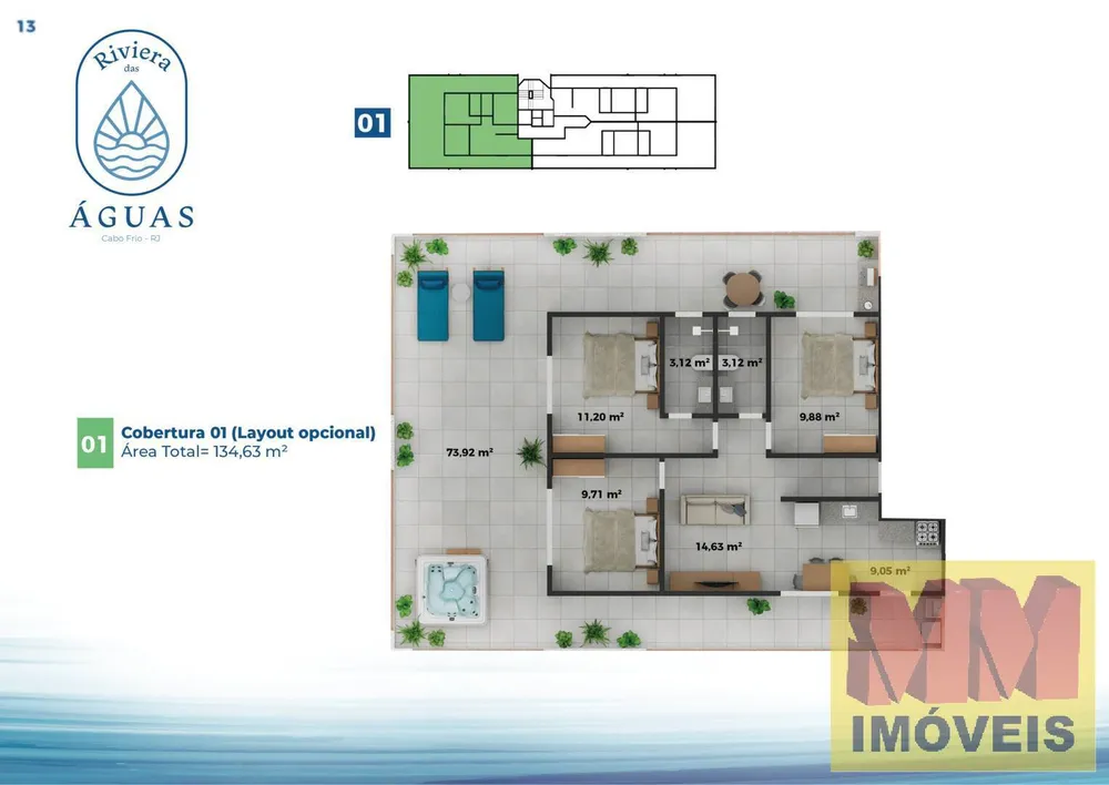 Apartamento, 1 quarto, 61 m² - Foto 13