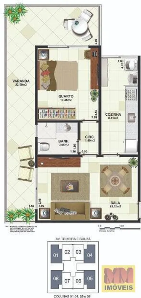 Apartamento, 1 quarto, 60 m² - Foto 14