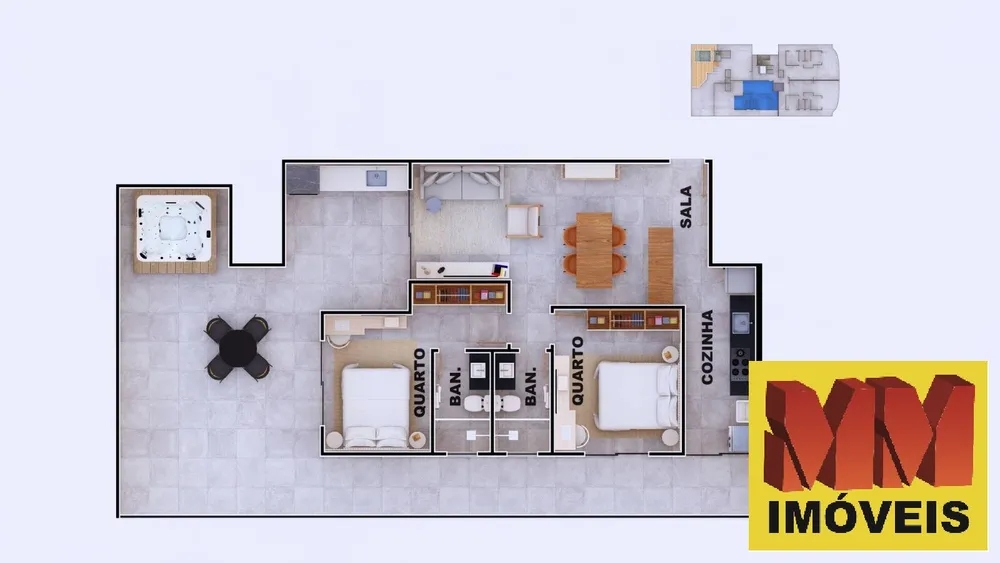 Apartamento, 1 quarto, 54 m² - Foto 21
