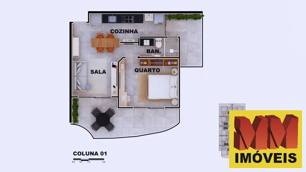 Apartamento, 1 quarto, 54 m² - Foto 12