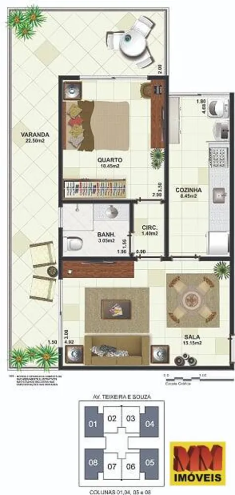 Apartamento, 1 quarto, 60 m² - Foto 14