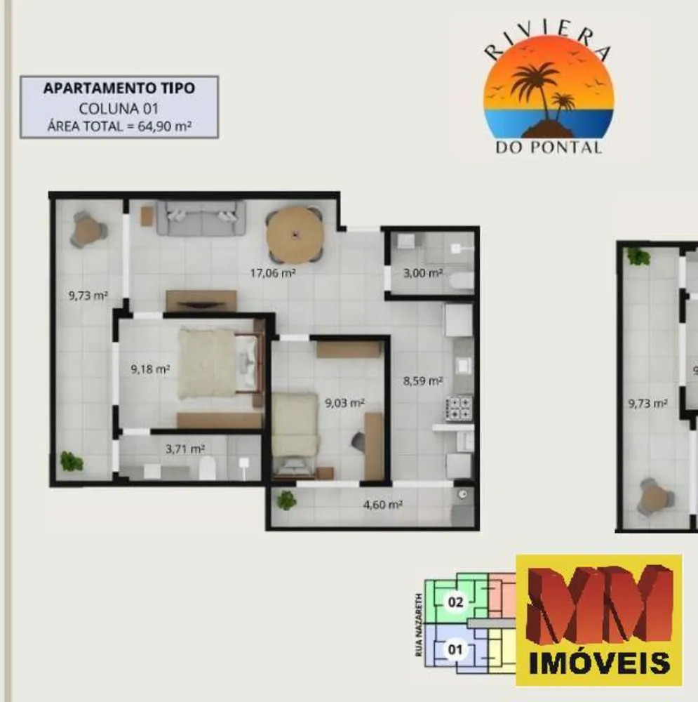 Apartamento, 1 quarto, 50 m² - Foto 9