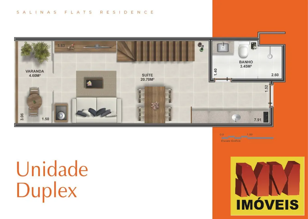Flat/Apart Hotel, 1 quarto, 26 m² - Foto 30