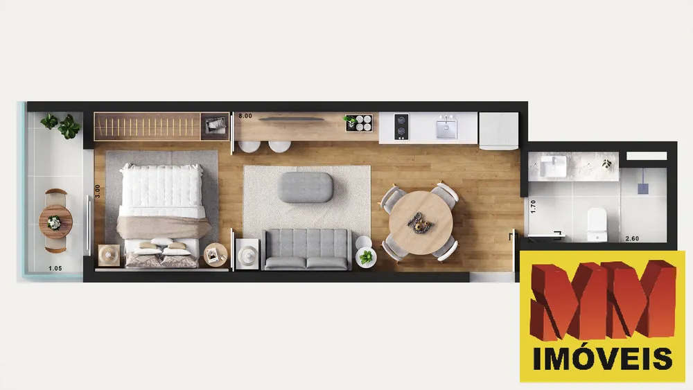 Apartamento, 1 quarto, 30 m² - Foto 19
