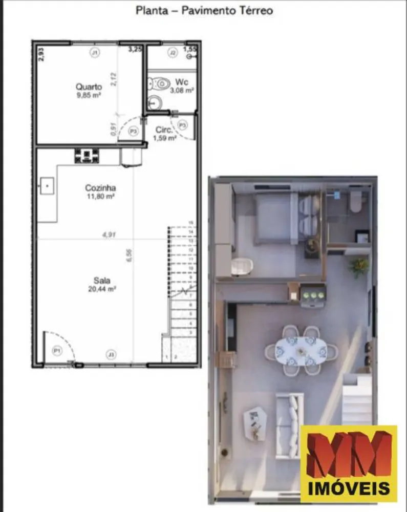 Casa, 2 quartos, 75 m² - Foto 11