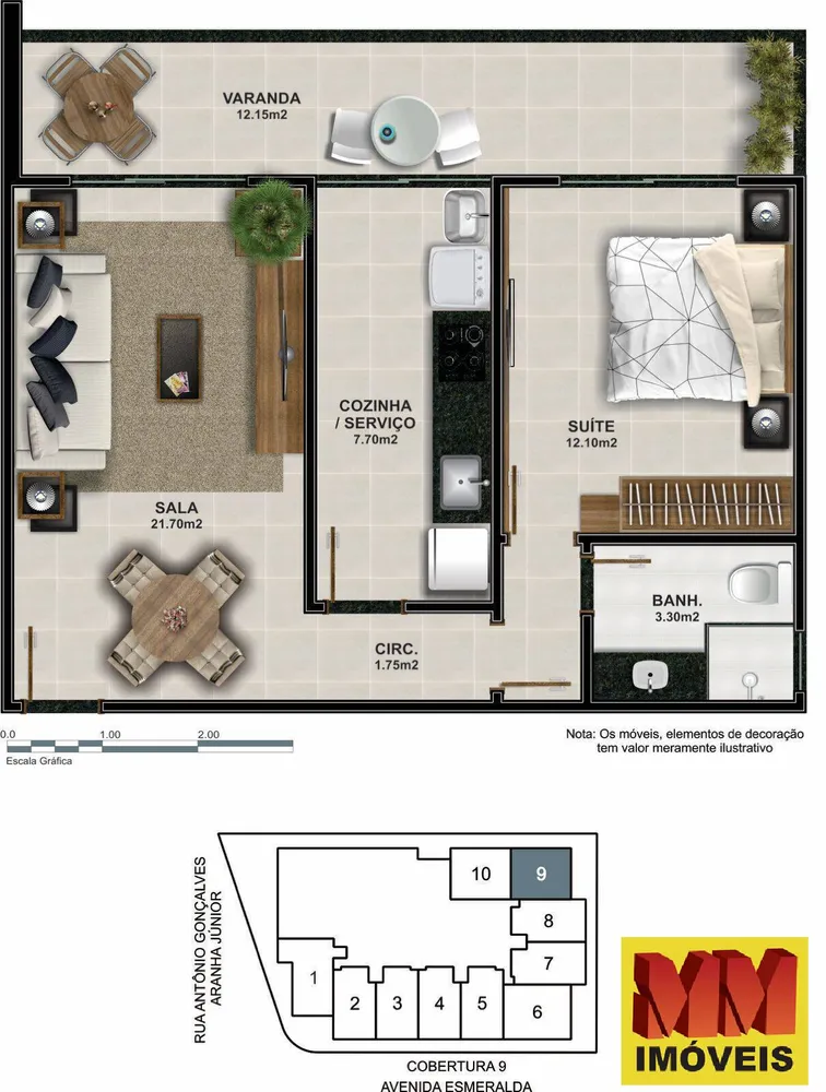 Apartamento, 1 quarto, 55 m² - Foto 41