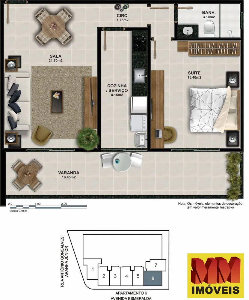 Apartamento, 1 quarto, 55 m² - Foto 34