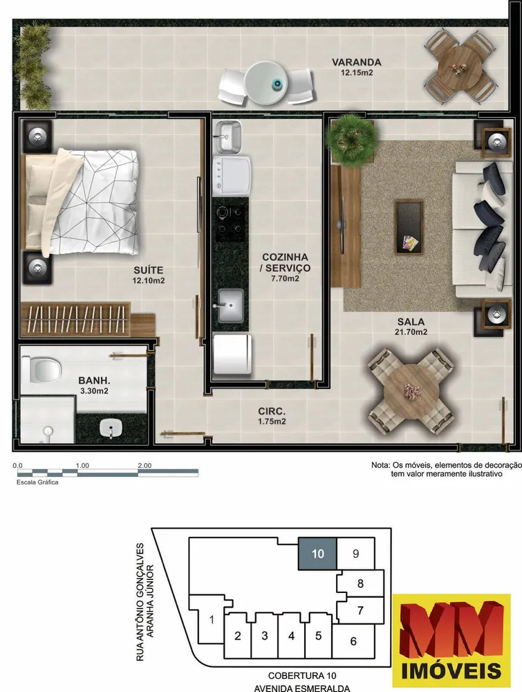 Apartamento, 1 quarto, 55 m² - Foto 37