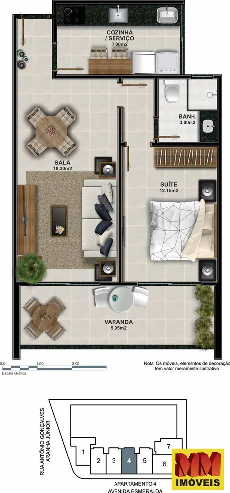 Apartamento, 1 quarto, 55 m² - Foto 30