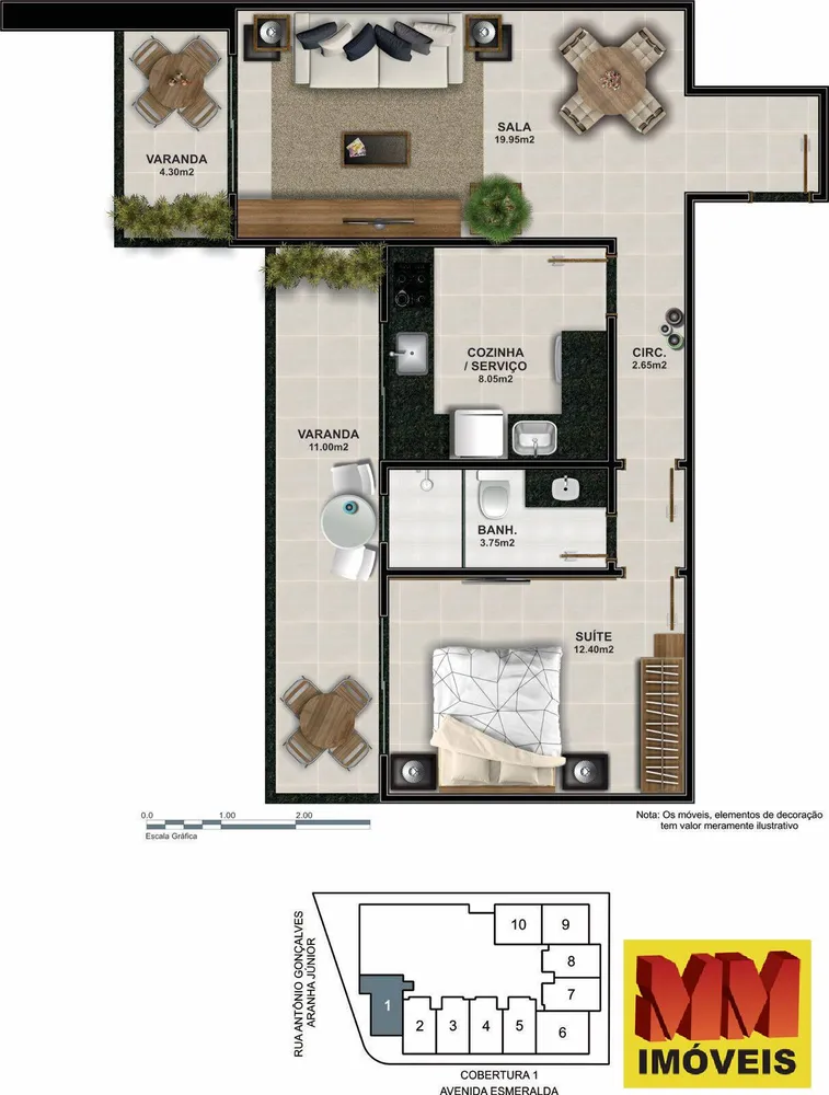 Apartamento, 1 quarto, 55 m² - Foto 32