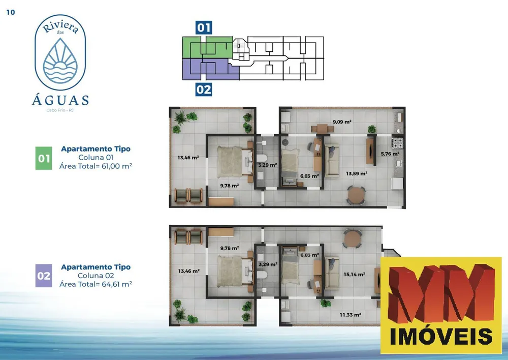 Apartamento, 2 quartos, 61 m² - Foto 10