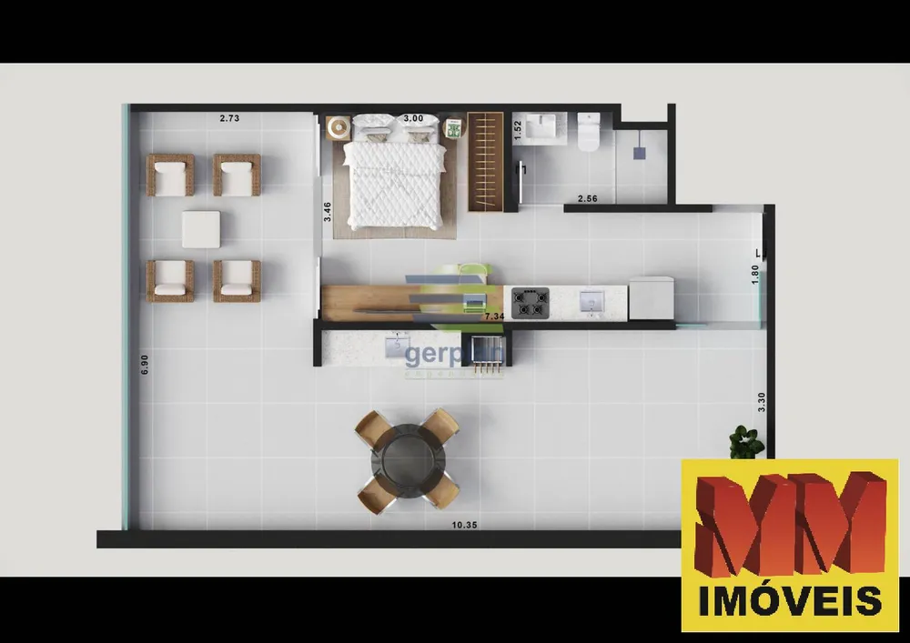 Apartamento, 1 quarto, 34 m² - Foto 22