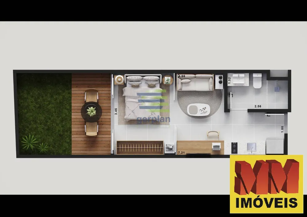 Apartamento, 1 quarto, 34 m² - Foto 20