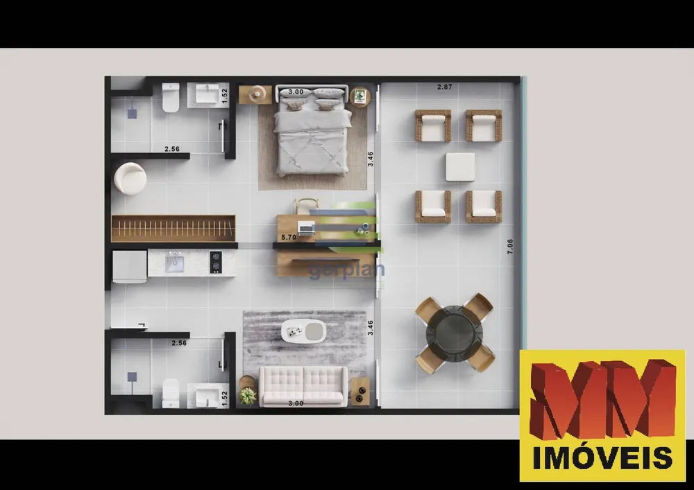 Apartamento, 1 quarto, 34 m² - Foto 23