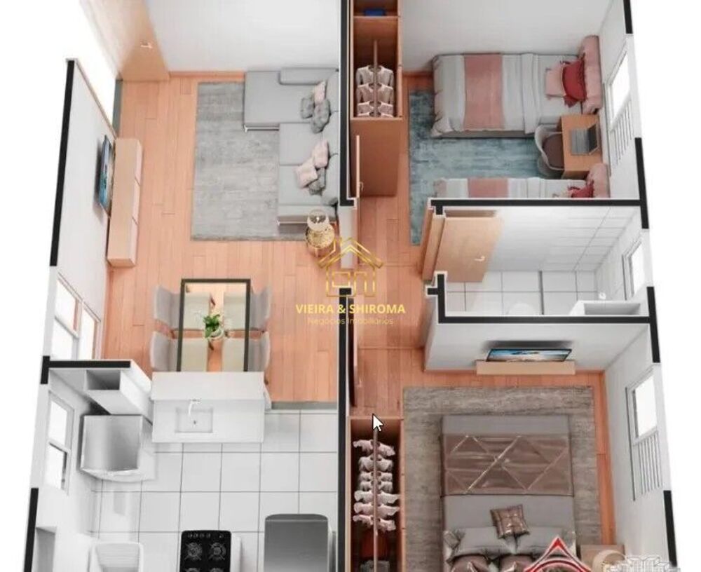 Apartamento, 2 quartos, 38 m² - Foto 1