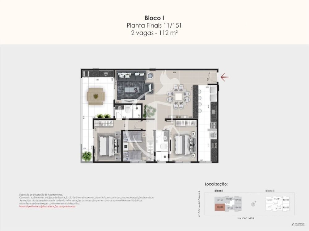 Apartamento, 2 quartos, 74 m² - Foto 2