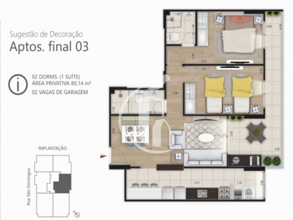 Apartamento, 2 quartos, 80 m² - Foto 14