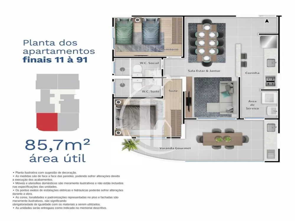 Apartamento, 2 quartos, 73 m² - Foto 12