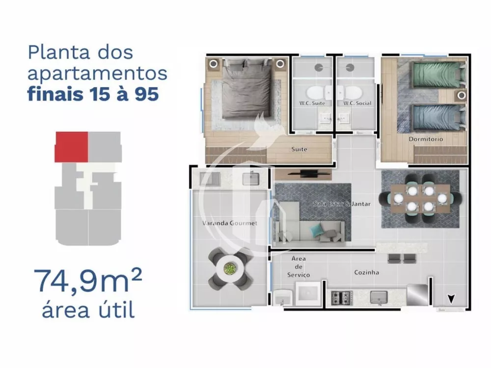 Apartamento, 2 quartos, 73 m² - Foto 16