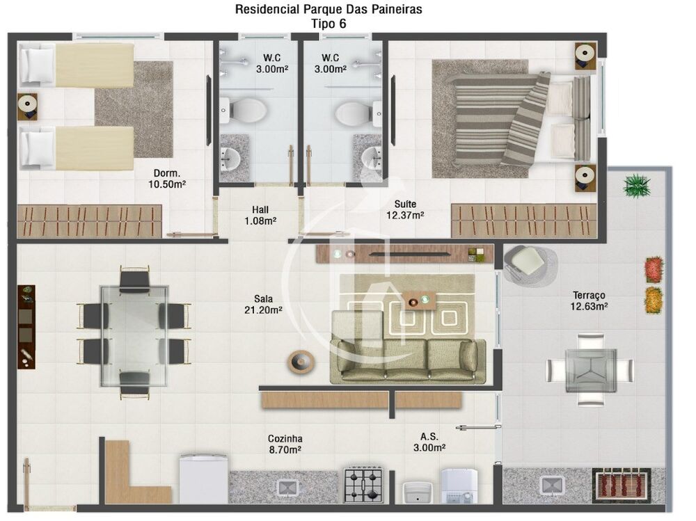 Apartamento, 3 quartos, 110 m² - Foto 4