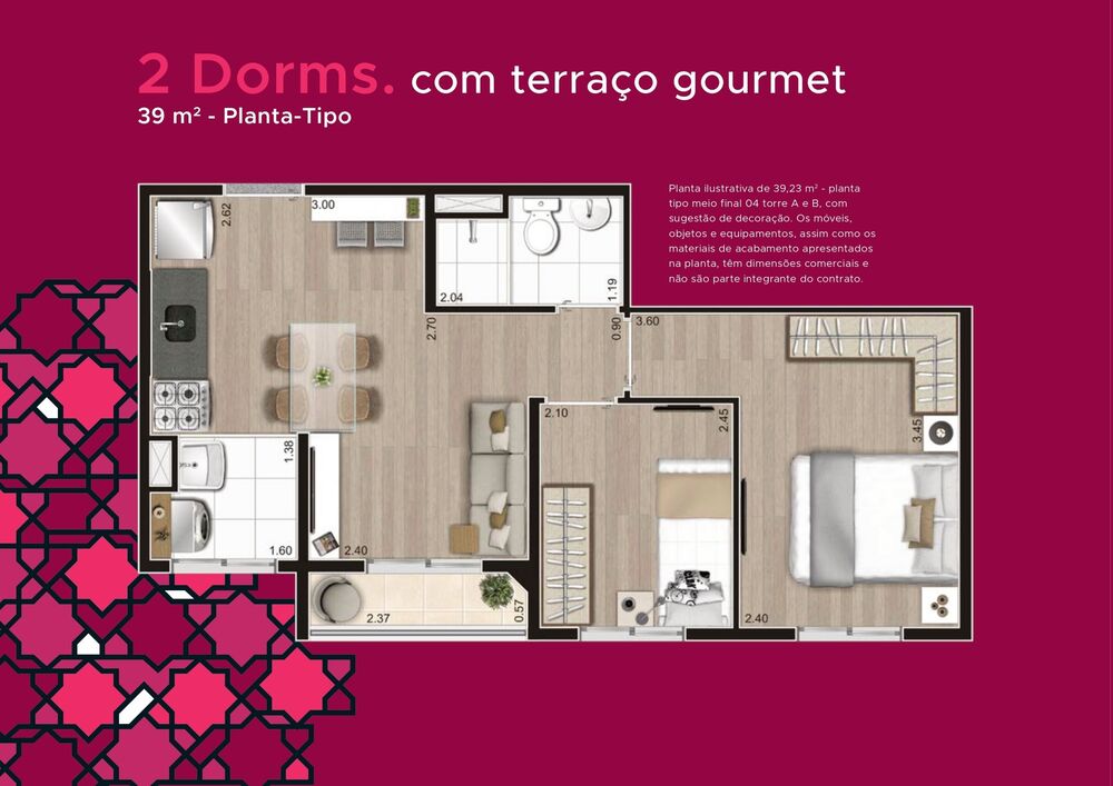 Apartamento, 2 quartos, 37 m² - Foto 7