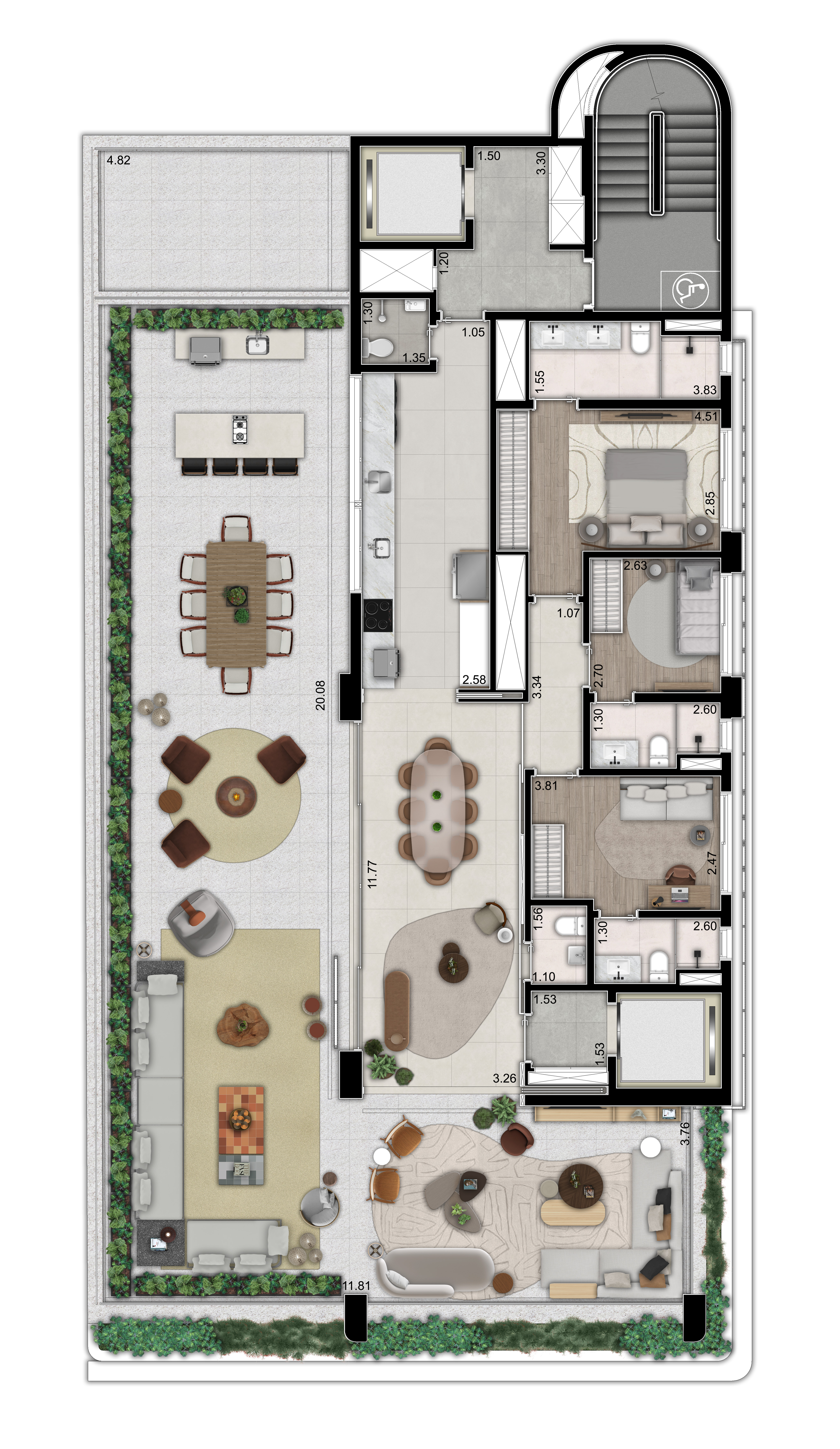 Apartamento à venda com 3 quartos, 272m² - Foto 8