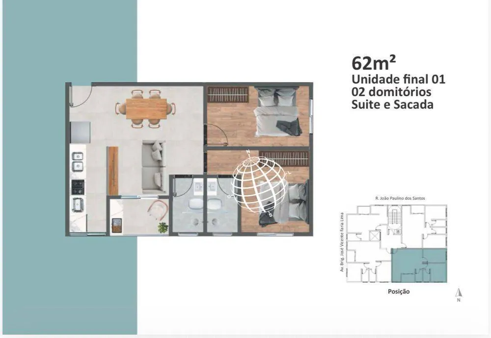 Apartamento, 2 quartos, 60 m² - Foto 4