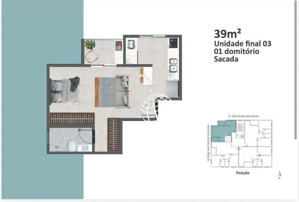 Apartamento, 2 quartos, 60 m² - Foto 3