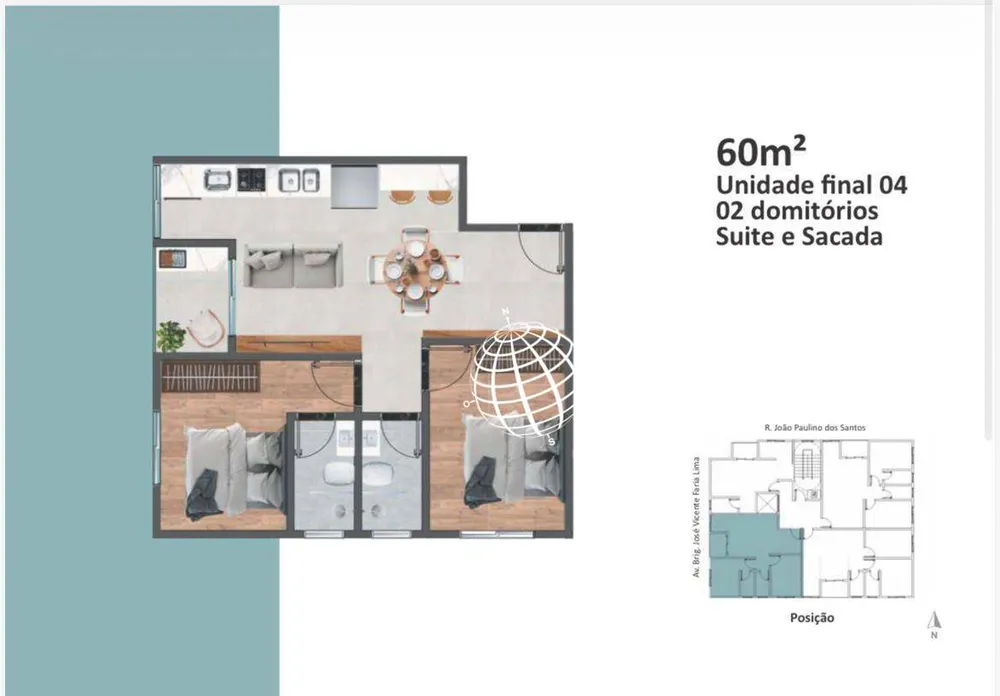 Apartamento, 2 quartos, 60 m² - Foto 7