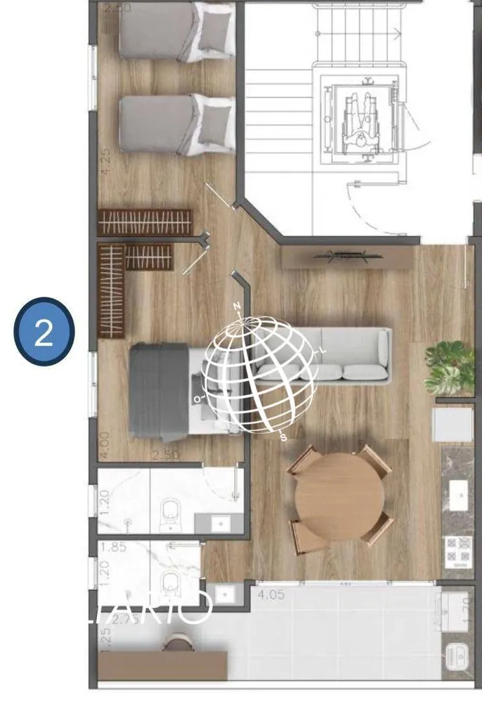 Apartamento, 2 quartos, 67 m² - Foto 6