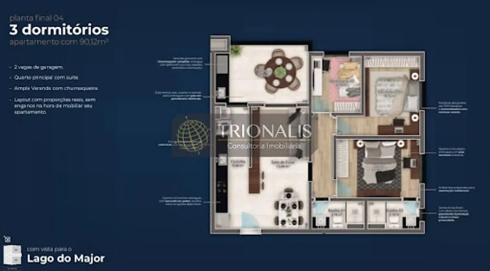 Apartamento, 2 quartos, 78 m² - Foto 1
