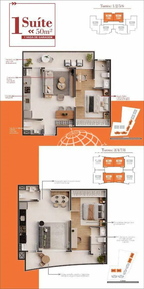Apartamento, 1 quarto, 50 m² - Foto 2