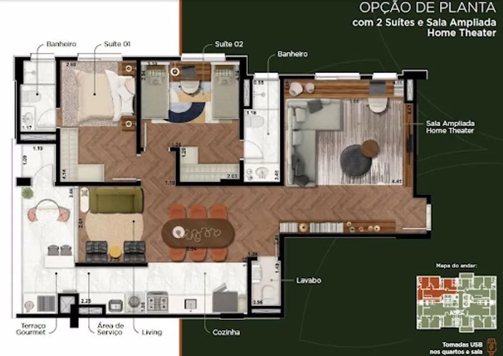 Apartamento, 2 quartos, 69 m² - Foto 13