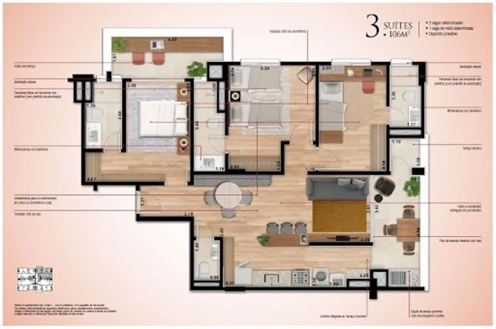 Apartamento, 2 quartos, 69 m² - Foto 15