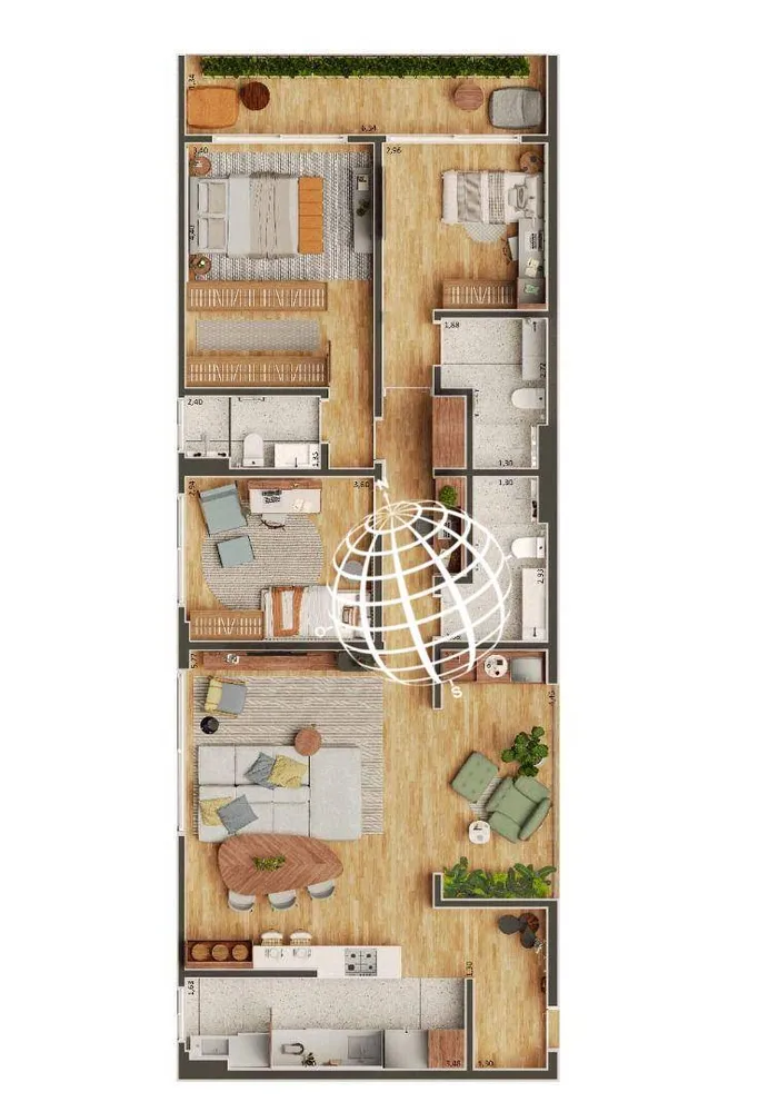 Apartamento, 2 quartos, 69 m² - Foto 9