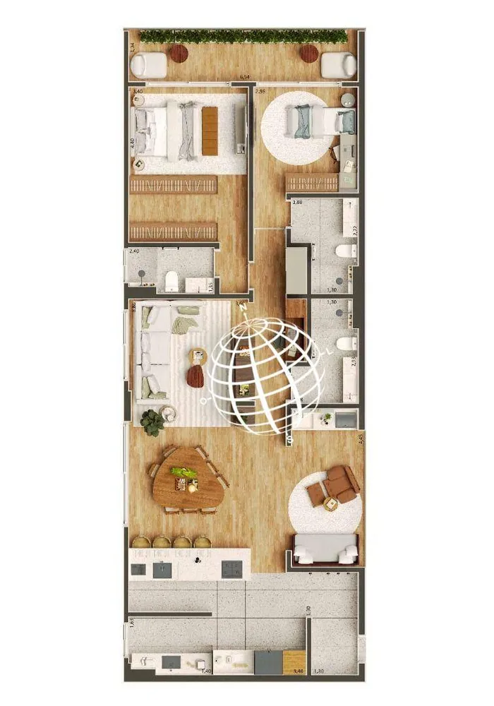 Apartamento, 2 quartos, 69 m² - Foto 4