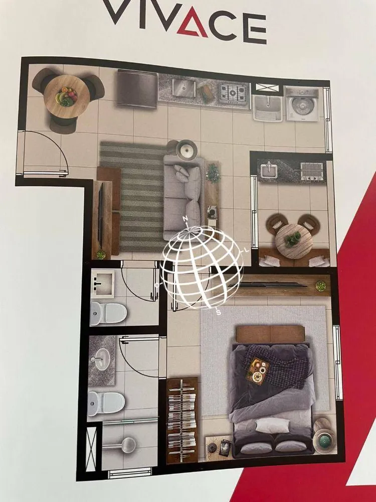 Apartamento, 1 quarto, 43 m² - Foto 1