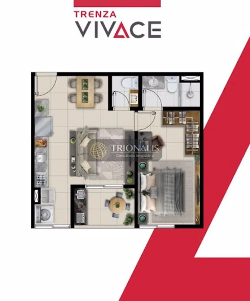 Apartamento, 2 quartos, 69 m² - Foto 1