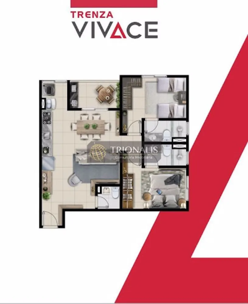 Apartamento, 2 quartos, 69 m² - Foto 9