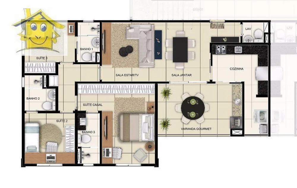 Apartamento, 3 quartos, 115 m² - Foto 2